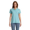 Polo Mujer Algodón Orgánico Azul XL