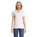 Polo Mujer Algodón Orgánico Blanco Roto XXL