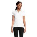 Polo Mujer Algodón Orgánico Blanco XS