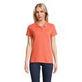 Polo Mujer Algodón Orgánico Naranja XL