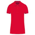 Polo de mujer de algodón orgánico Rojo XL