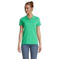 Polo Mujer Algodón Orgánico Verde Primavera XS