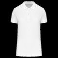 Polo de mujer de algodón orgánico White 3XL