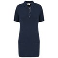 Polo largo mujer Azul S