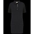 Polo largo mujer Black / Oxford Grey XL