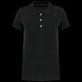 Polo mujer manga corta atemporal Black L