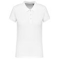 Polo mujer manga corta atemporal Blanco L