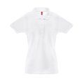 Polo de mujer manga corta en piqué Blanco M