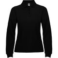 Polo mujer manga larga Negro L