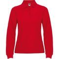 Polo mujer manga larga Rojo 3XL