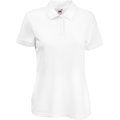 Polo mujer piqué White S