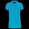 Polo de mujer secado rápido Light Turquoise XS