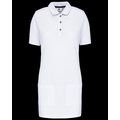 Polo largo mujer White / Navy 3XL