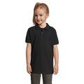 Polo Niño Algodón 180g Negro 4XL