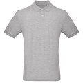 Polo Orgánico Hombre Heather Grey L