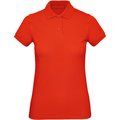 Polo Orgánico Mujer Fire Red XS