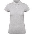 Polo Orgánico Mujer Heather Grey XS