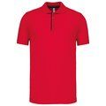 Polo pique deportivo transpirable Red / Black L