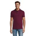 Polo Piqué Manga Corta Hombre Burgundy XXL