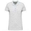 Polo piqué de manga corta de mujer Ash Heather XS