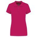 Polo piqué de manga corta de mujer Fuchsia XS