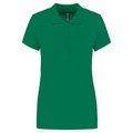 Polo piqué de manga corta de mujer Kelly Green 3XL