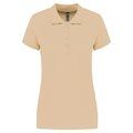 Polo piqué de manga corta de mujer Light Sand XXL