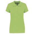 Polo piqué de manga corta de mujer Lime XXL