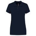 Polo piqué de manga corta de mujer Navy S