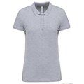 Polo piqué de manga corta de mujer Oxford Grey XL