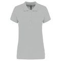 Polo piqué de manga corta de mujer Snow Grey XS