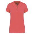 Polo piqué de manga corta de mujer True Coral XXL