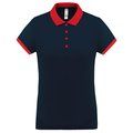 Polo piqué mujer Sporty Navy / Red XS