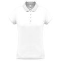 Polo piqué mujer White L