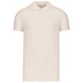 Polo piqué orgánico hombre Cream XXL