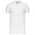 Polo piqué orgánico hombre White XXL