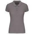 Polo piqué orgánico mujer ajustado Storm Grey XS