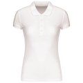 Polo piqué orgánico mujer ajustado White XS