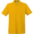 Polo Premium 100% algodón piqué Amarillo 3XL