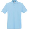 Polo Premium 100% algodón piqué Azul XL