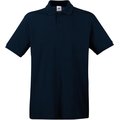 Polo Premium 100% algodón piqué Azul XXL