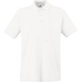 Polo Premium 100% algodón piqué Blanco XL