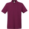 Polo Premium 100% algodón piqué Burgundy S