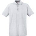 Polo Premium 100% algodón piqué Heather Grey 3XL