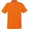 Polo Premium 100% algodón piqué Naranja L