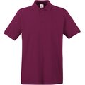 Polo Premium 100% algodón piqué Rojo / Violeta XXL