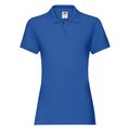 Polo premium mujer algodón Azul S