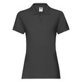 Polo premium mujer algodón Black L