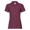 Polo premium mujer algodón Burgundy XXL