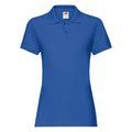 Polo premium mujer algodón Royal Blue S